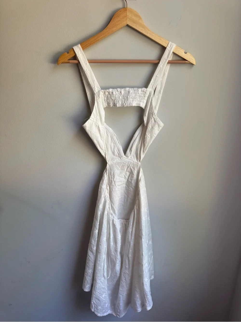 Kahlia Princess Polly White Eyelet Cutout Sundress
